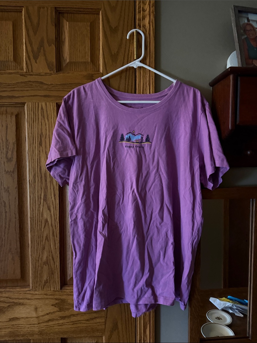 Life Is Good Lavender Short-Sleeve Graphic Tee
